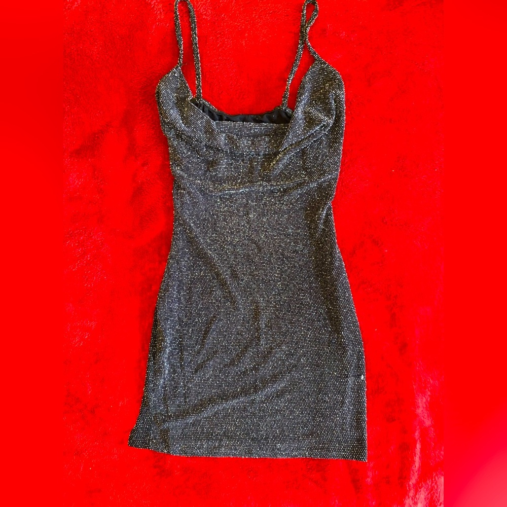 Sexy, simple, with sparkle. Tight fitting night out dress. Only be wore once.